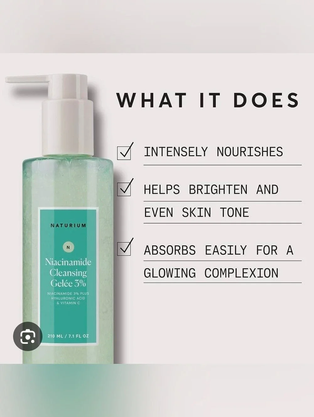 Naturium niacinamide cleansing